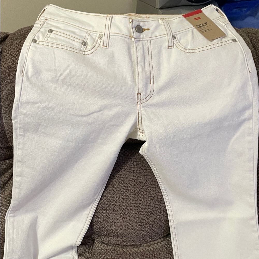 Levi's Women's White Boot Cut Jeans